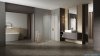 New Trendy Nesta Gold Brushed kabina 120x110x200 cm prawa wspornik równoległy złoto szczotkowane/szkło przejrzyste K-4458